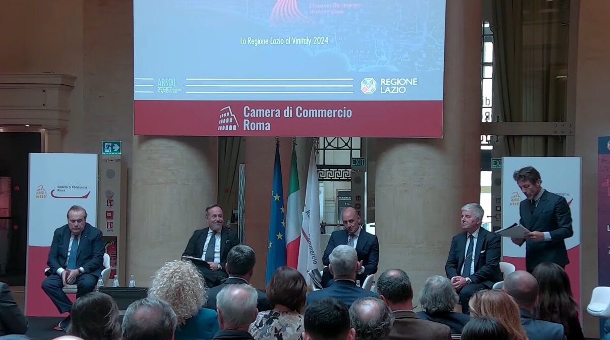 Presentazione del Padiglione Lazio "All roads leads to taste" al Vinitaly 2024